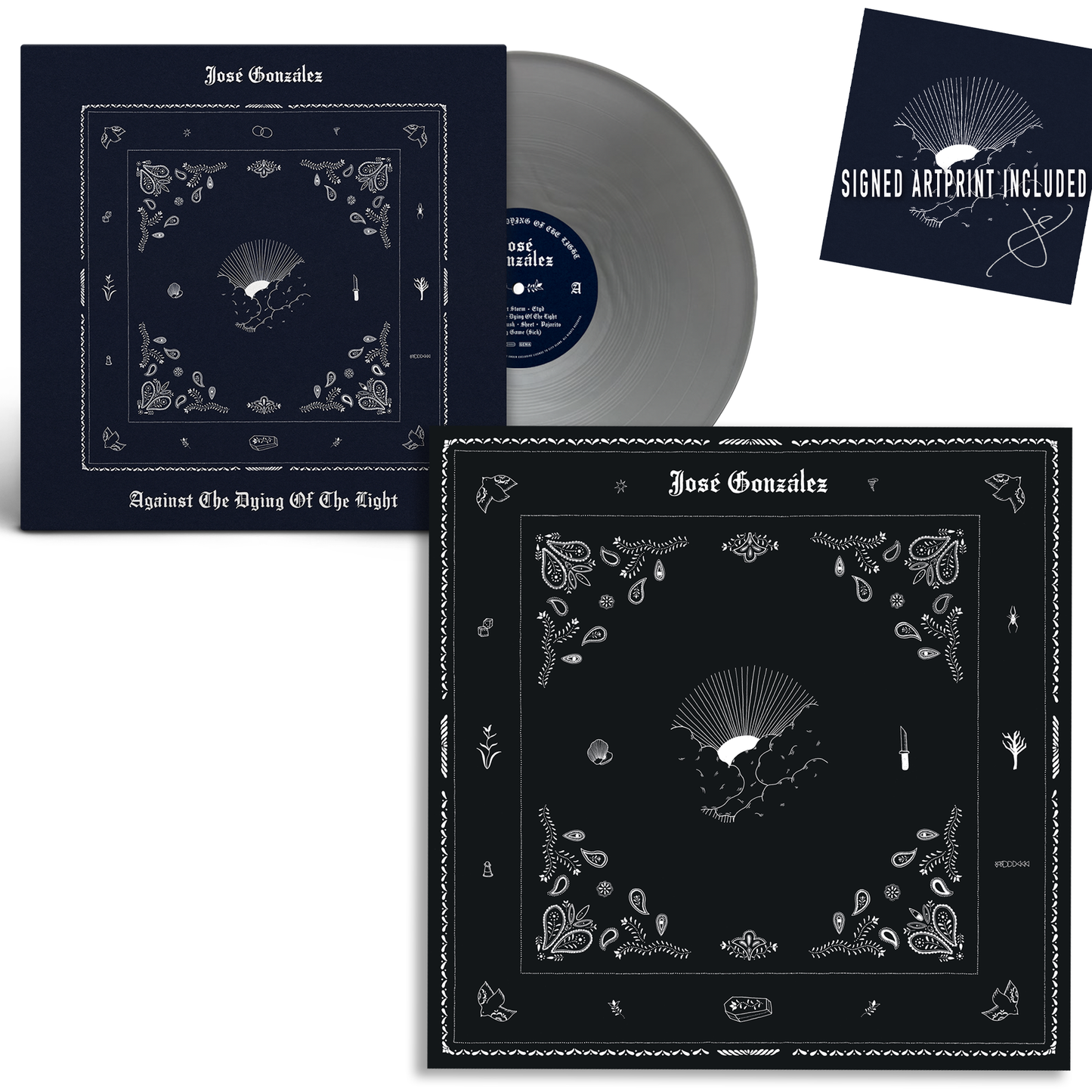 [PRE-SALE] ATDOTL Silver LP + Autographed Art Print + Bandana Bundle