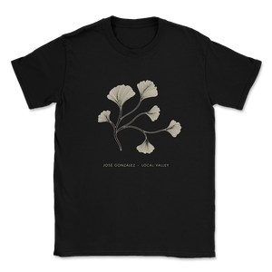 Black T-shirt Flower