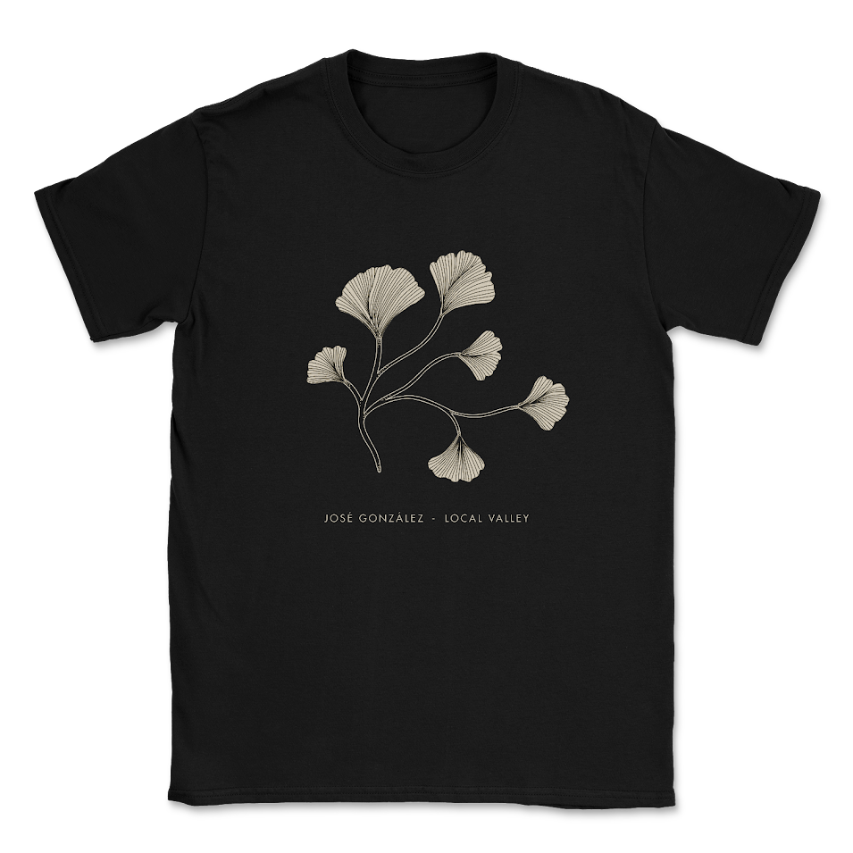 Black T-shirt Flower