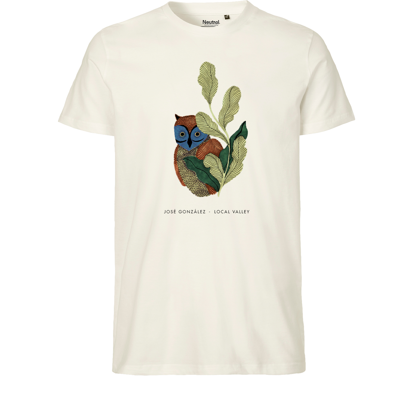 Owl T-shirt Nature White